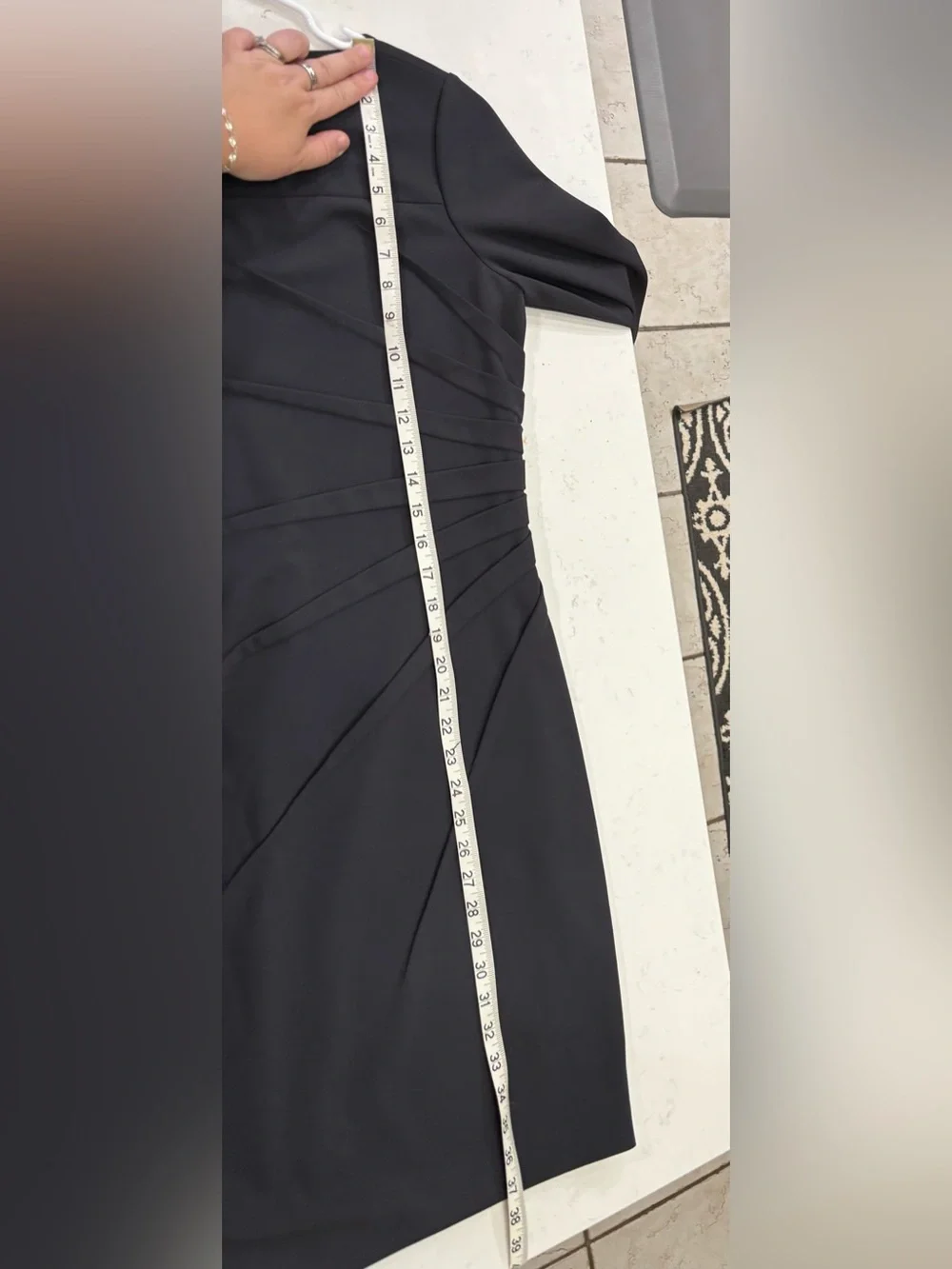 Calvin Klein Dress Women's Sz 8 gray 3/4 Sleeve formal mother of bride business